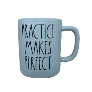 RAE DUNN NWT "PRACTICE MAKES PERFECT" Ceramic Mug
